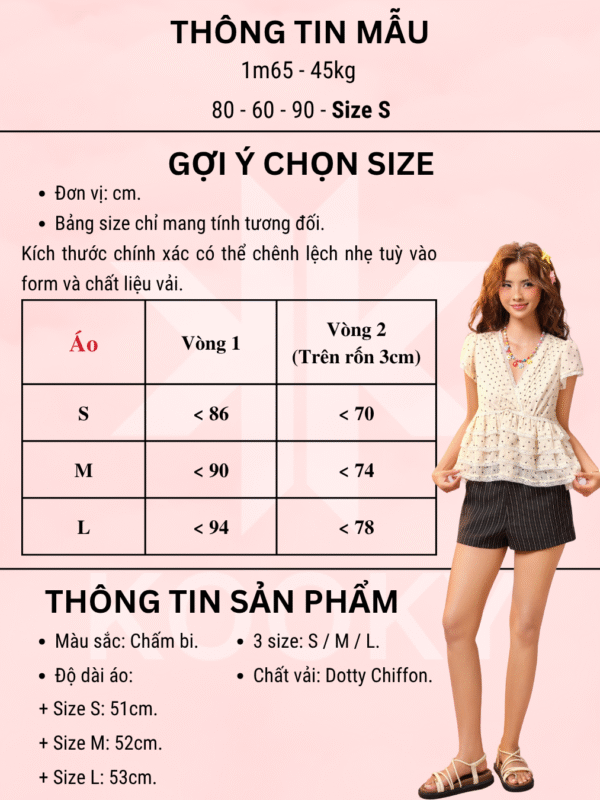 Áo DOTTY Top - No.03 - Ảnh 7