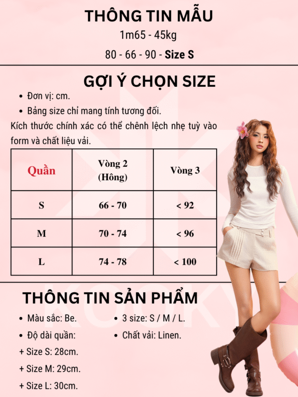 Quần LINEN Shorts - No.03 - Ảnh 9